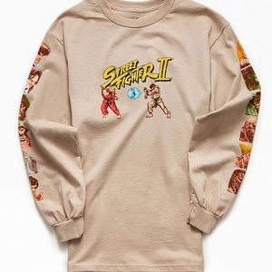 PacSun Street Fighter Sand Long Sleeve T-Shirt